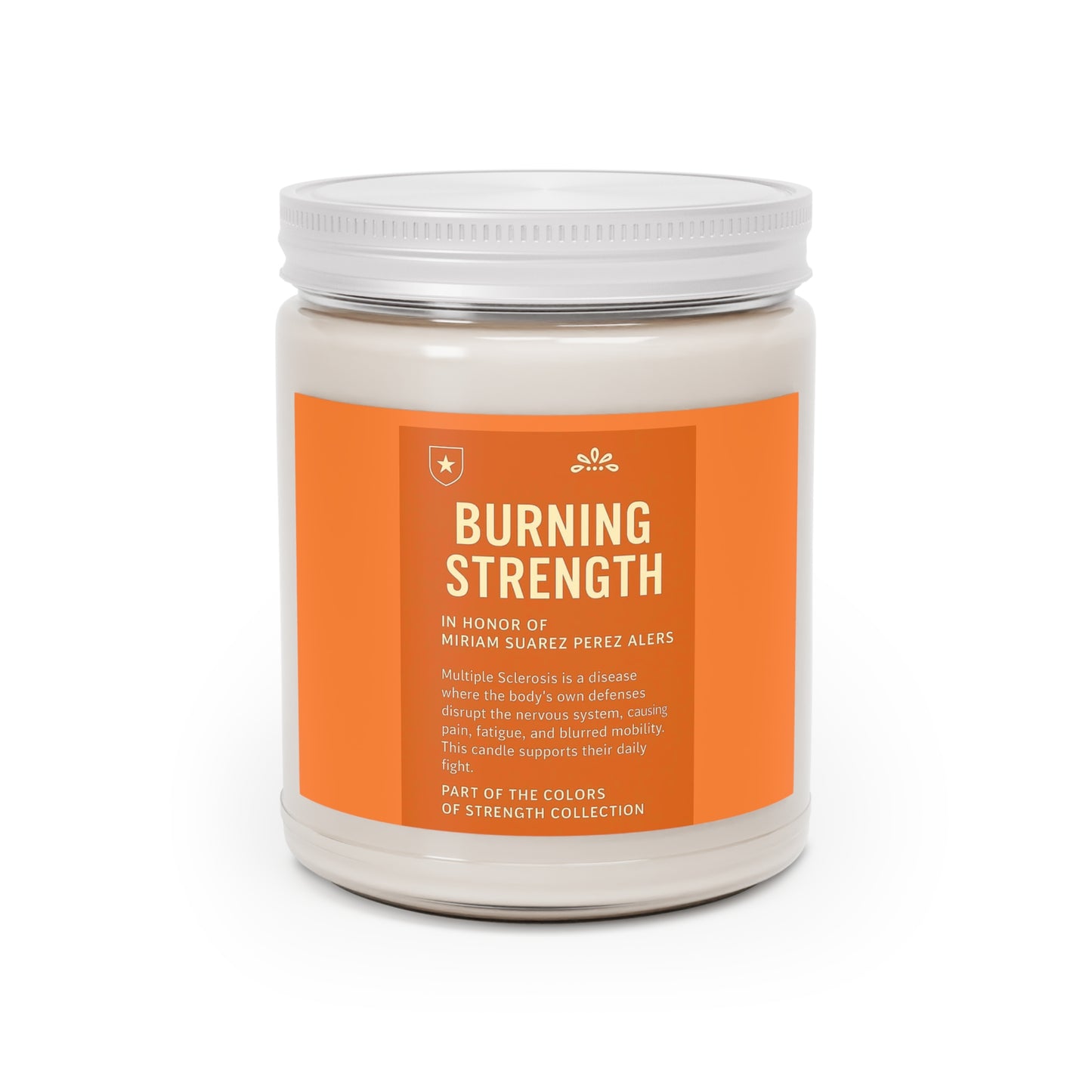 Burning Strength Scented Candle, Motivational Gift, Home Decor, Aromatherapy, Relaxation
