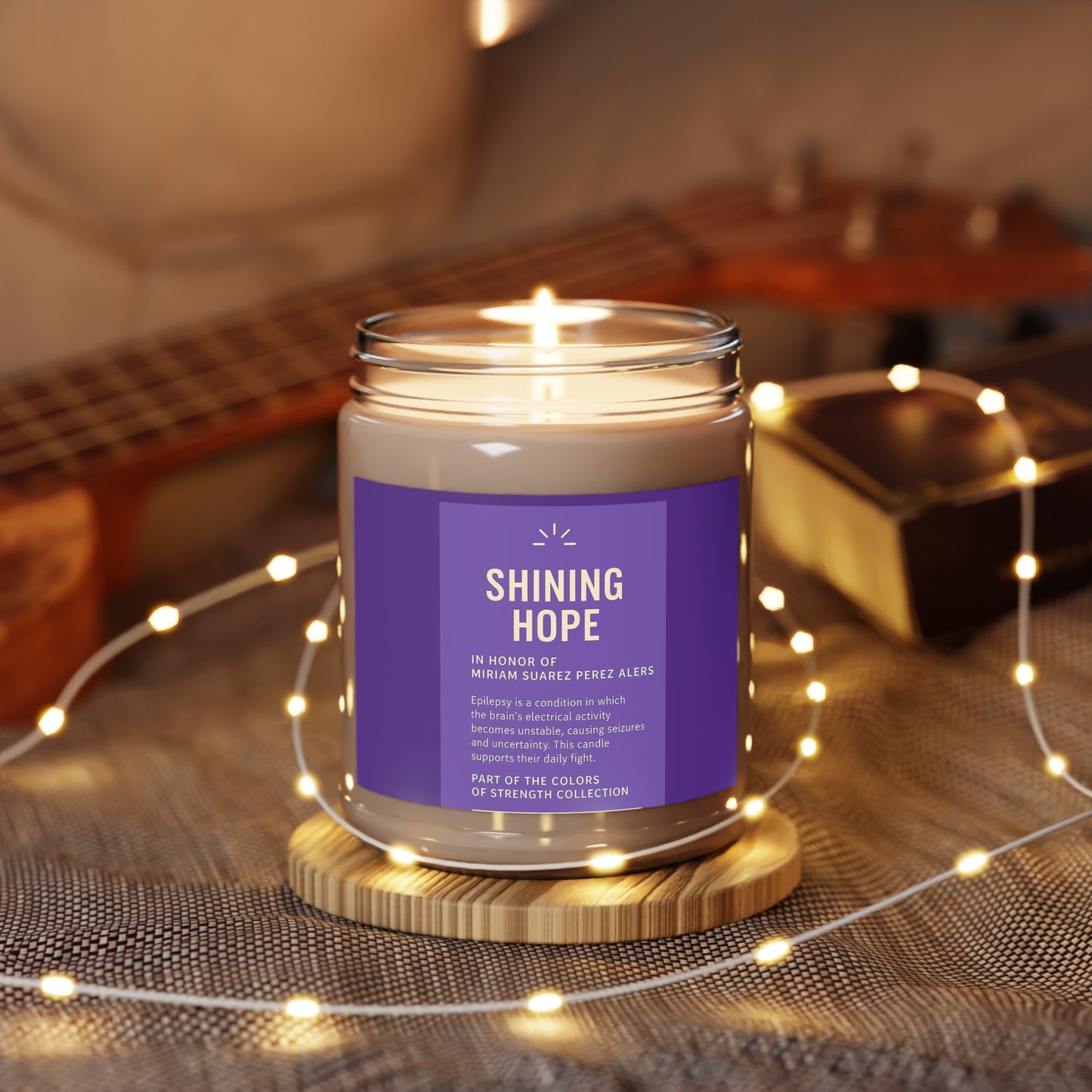 Eucalyptus lavender scented Candle, Aromatic Home Decor for Relaxation, Gift for Self-Care, Cozy Ambiance, Mindfulness Collection
