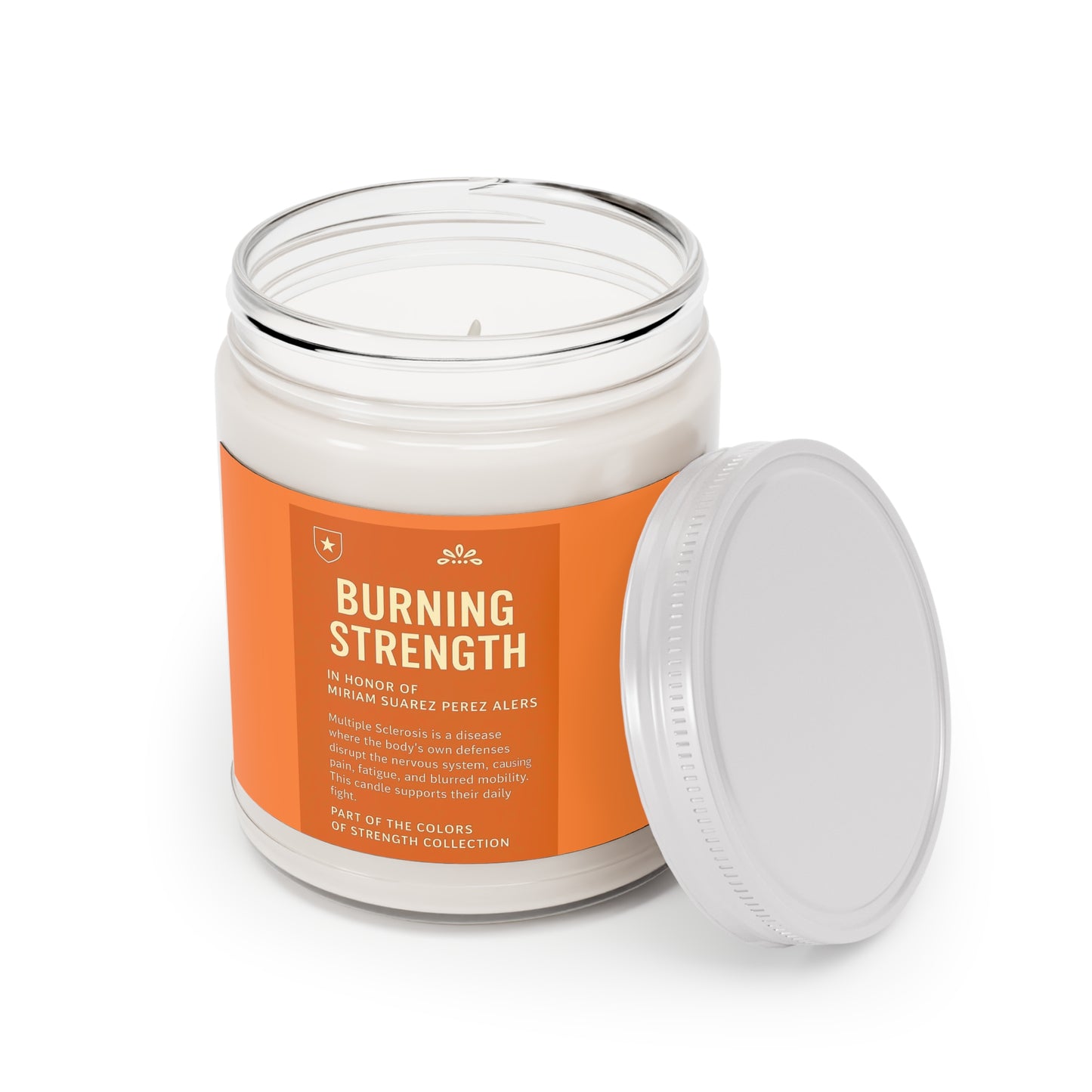 Burning Strength Scented Candle, Motivational Gift, Home Decor, Aromatherapy, Relaxation